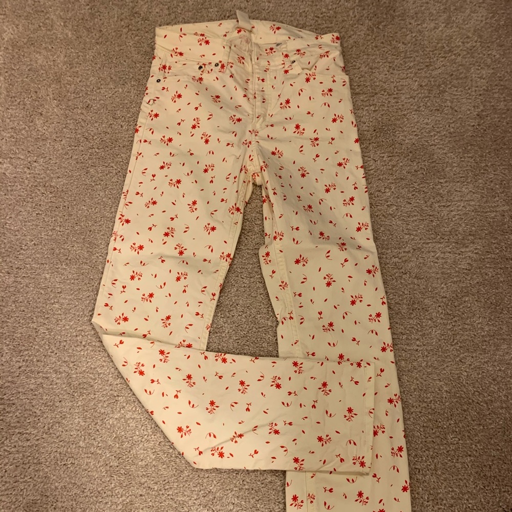 H&M cream jeans